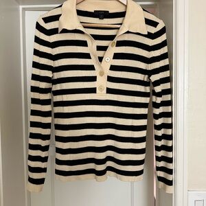 Jcrew striped sweater shirt size Medium